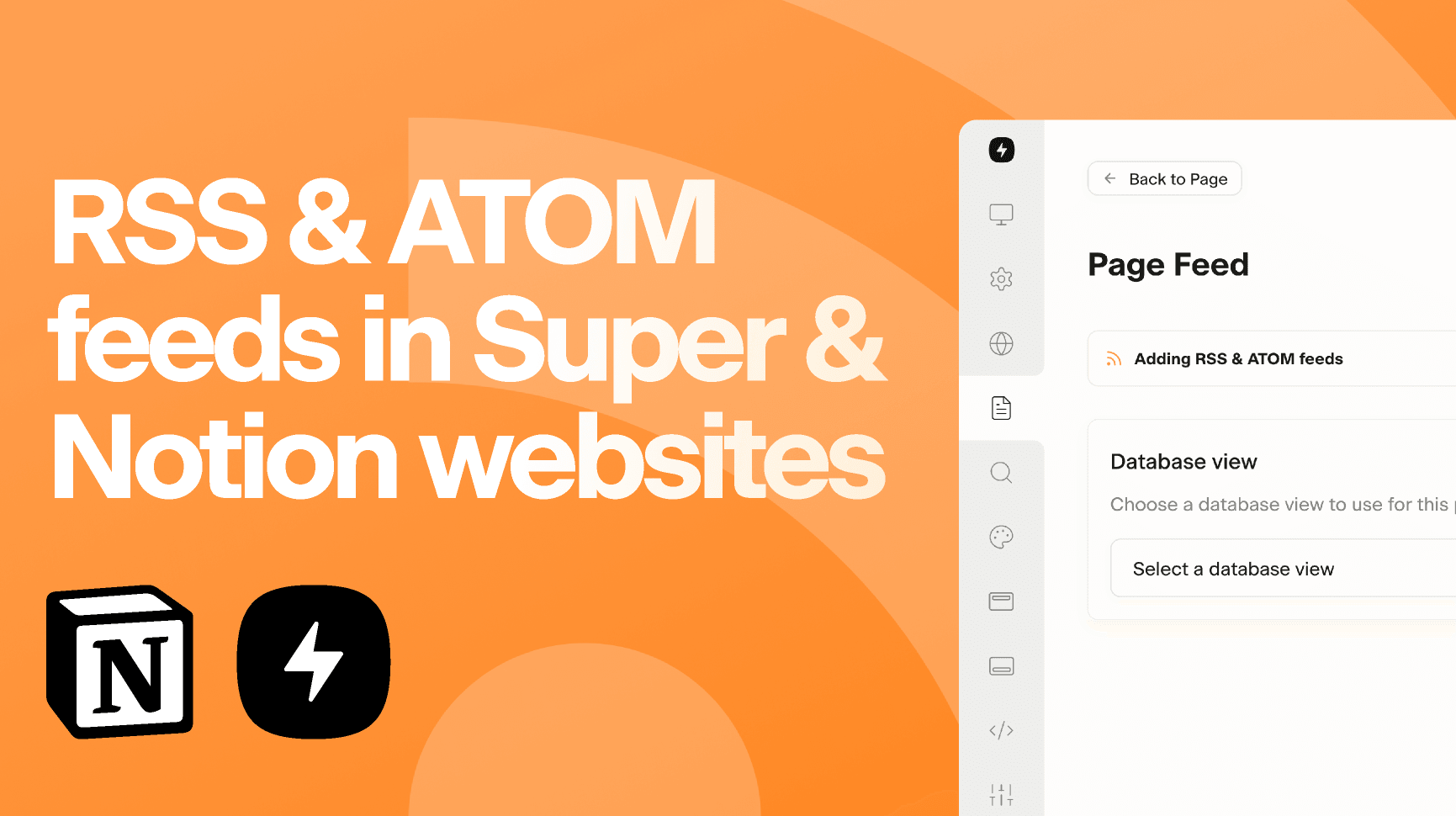 How to set up RSS and ATOM Feeds